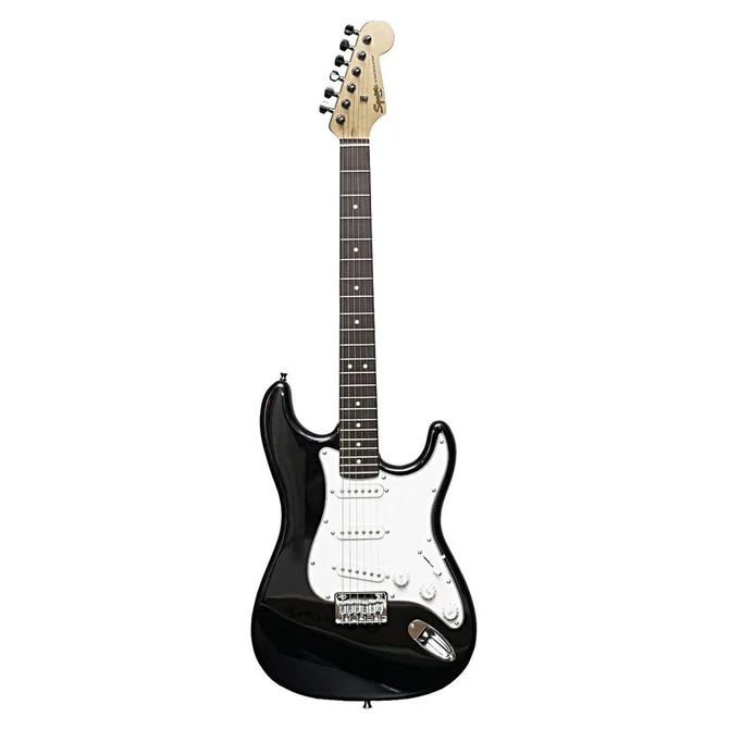 Guitarra Eléctrica Squier MM Stratocaster Hard Tail Black-mana-de-vida_01