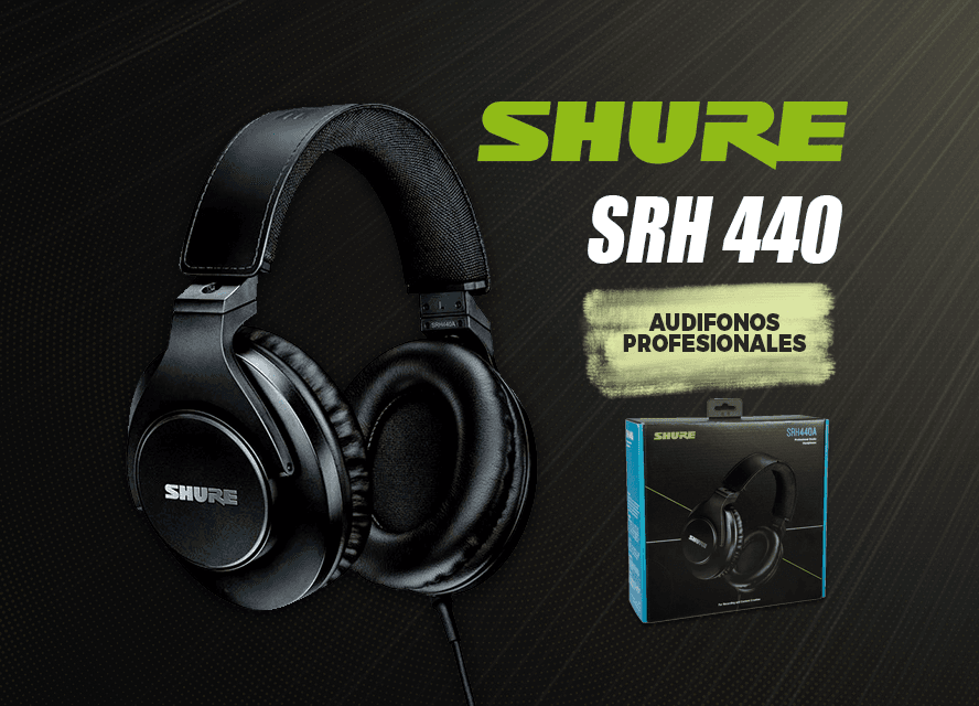 audifono-shure-srh440-mana-de-vida